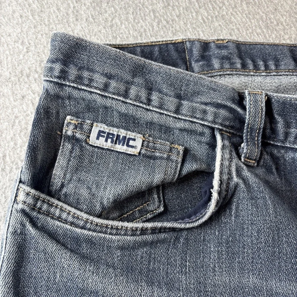 Tyndale FR Men's 44x36 Blue Jeans Cat2 Straight Leg Medium Wash Work Casual